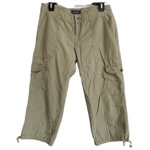 Y2K Vintage Chaps 100% cotton cropped cargo pants Women’s Size 4